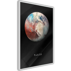 Plakāts Saules sistēma: Plutons, balts rāmis, 20x30 cena un informācija | Gleznas | 220.lv