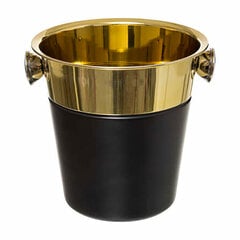 Ведро для льда 5five Party Gold Чёрный Позолоченный Нержавеющая сталь (23,5 x 21 cm) цена и информация | Кухонные принадлежности | 220.lv