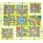 Bērnu putuplasta puzles paklājiņš pilsēta Springos 90,5x90,5cm, 21 gab. цена и информация | Attīstošie paklājiņi | 220.lv