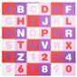Bērnu putuplasta puzles paklājiņš ar burtiem un skaitļiem Springos 175x175cm, 110 gab. цена и информация | Attīstošie paklājiņi | 220.lv