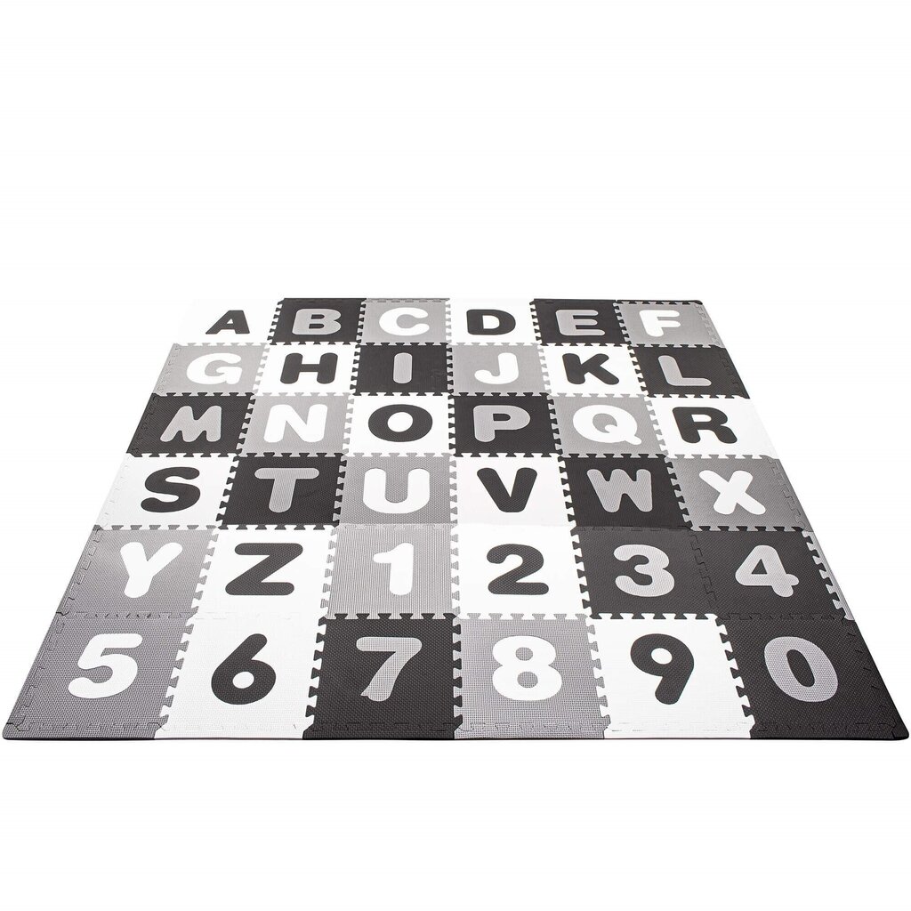 Bērnu puzles paklājiņš ar burtiem un skaitļiem Springos 175x175cm, 110 gab. цена и информация | Attīstošie paklājiņi | 220.lv