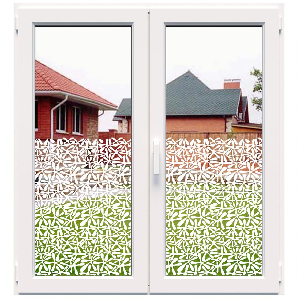 Dekoratīva balta matēta plēve logiem (DECO22) cena un informācija | Līmplēves | 220.lv