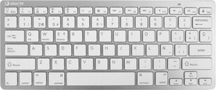 Клавиатура Silver HT Teclado Inalámbrico Colors Edition - Blanco Испанская Qwerty Серебристый цена и информация | Клавиатуры | 220.lv