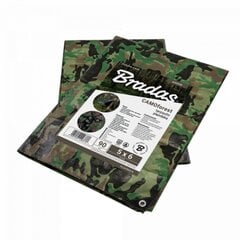 Камуфляжный уличный тент Bradas CAMOforest 6x8 м, 90 г/м² цена и информация | Садовые инструменты | 220.lv