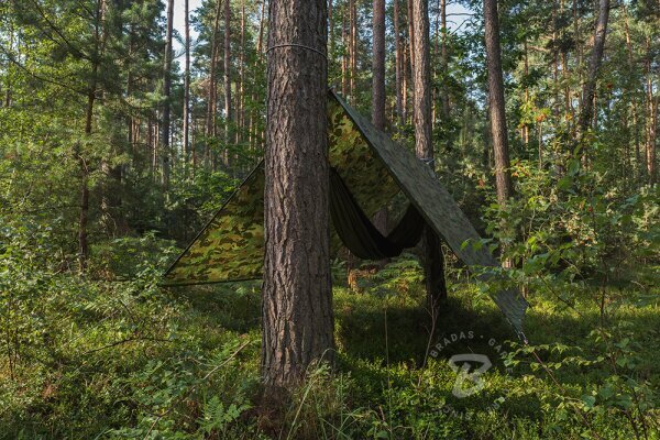 Kamuflāžas āra tents Bradas CAMOforest 1,5x2,4 m, 90 g/m² cena un informācija | Dārza instrumenti | 220.lv