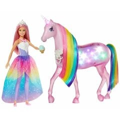 Lelle ar Mājdzīvnieku Barbie Dreamtopia Vienradzis cena un informācija | Rotaļlietas meitenēm | 220.lv