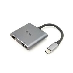 USB Centrmezgls Equip Pelēks цена и информация | Адаптеры и USB разветвители | 220.lv