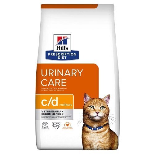 Hill's Prescription Diet Feline c/d 3kg sausā barība kaķiem cena un informācija | Sausā barība kaķiem | 220.lv