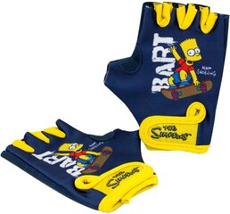 Детские велосипедные перчатки Bart Simpson, синие цена и информация | Велоперчатки | 220.lv