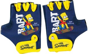 Bērnu riteņbraukšanas cimdi Bart Simpson, zili cena un informācija | Velo cimdi | 220.lv