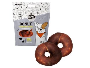 Mr. Bandit Donut virtulis ar jēru un pīli, 500 g cena un informācija | Gardumi suņiem | 220.lv