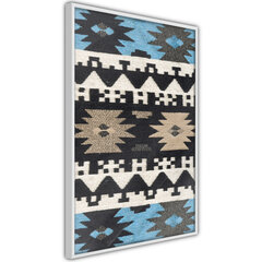 Plakāts Tribal Patterns, Balts rāmis, 20x30 cena un informācija | Gleznas | 220.lv