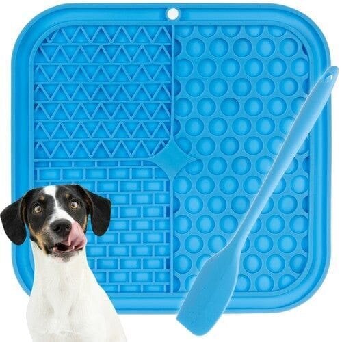 Lēnas ēšanas un laizīšanas paklājiņš suņiem Purlovs (zils цена и информация | Bļodas, kastes pārtikas | 220.lv