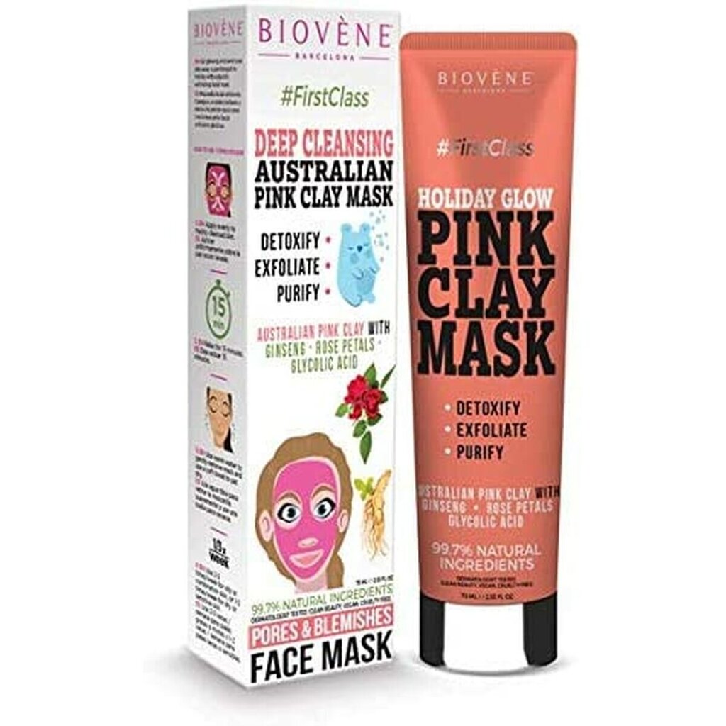 Poru attīrošs sejas maska Biovene Glow Mask, 75ml cena un informācija | Sejas maskas, acu maskas | 220.lv