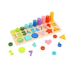 Деревянные кубики Цифры Tooky Toy цена и информация | Развивающие игрушки | 220.lv