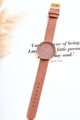 Sieviešu Ernest Pink 20129-uniw analogais zamšādas pulkstenis bez niķeļa cena un informācija | Sieviešu pulksteņi | 220.lv