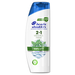 Šampūns un kondicionieris pret blaugznām vīriešiem Head & Shoulders Menthol 2in1 , 540 ml cena un informācija | Šampūni | 220.lv