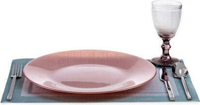 Vivalto Šķīvis Rozā Stikls (32,5 x 2 x 32,5 cm) (6 gb.) cena un informācija | Trauki, šķīvji, pusdienu servīzes | 220.lv