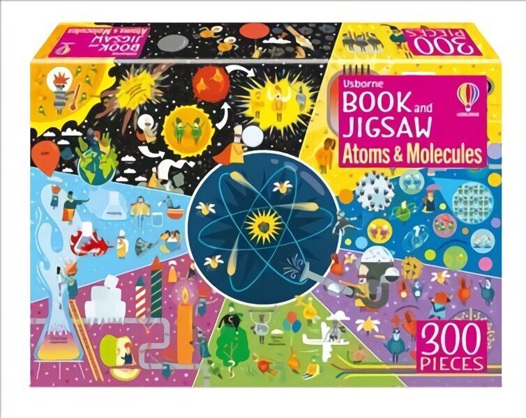 Usborne Book and Jigsaw Atoms and Molecules cena un informācija | Grāmatas mazuļiem | 220.lv