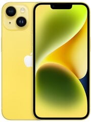 Apple iPhone 14 Plus 5G 6/128GB Yellow MR693PX/A cena un informācija | Mobilie telefoni | 220.lv