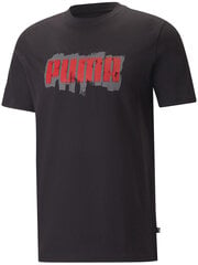 Puma T-Krekli Graphics Puma Wording Black 674475 01 674475 01/L cena un informācija | Vīriešu T-krekli | 220.lv