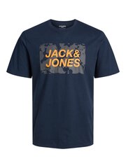 Jack & Jones vīriešu t-krekls 12232356*03, tumši zils 5715366756830 cena un informācija | Vīriešu T-krekli | 220.lv