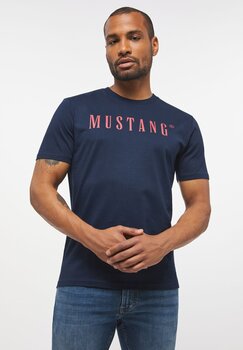 Mustang мужская футболка, тёмно-синяя цена и информация | Мужские футболки | 220.lv