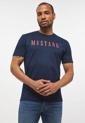 Mustang мужская футболка 1012790*5323, тёмно-синий 4058823108393 цена и информация | Мужские футболки | 220.lv