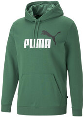 Мужской джемпер Puma Ess+ 2 Col Big Logo 586765 37/L, зеленый цена и информация | Мужские толстовки | 220.lv