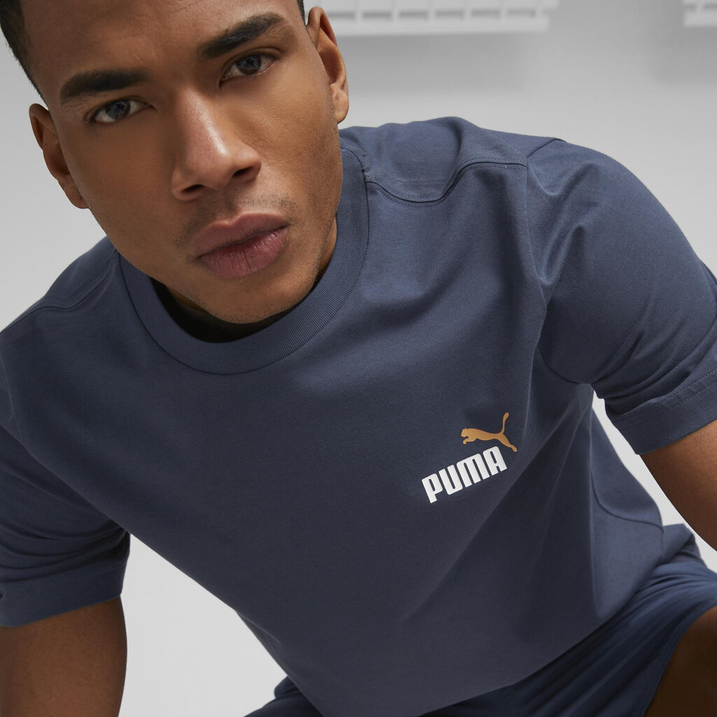 Puma T-Krekli Ess+ 2 Col Small Navy 674470 15 674470 15/3XL cena un informācija | Sporta apģērbs vīriešiem | 220.lv