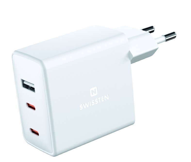 Swissten GaN Travel, USB-C, 3A cena un informācija | Lādētāji un adapteri | 220.lv