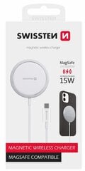 Swissten MagStick Зарядное устройство 15W для Apple iPhone USB-C цена и информация | Зарядные устройства для телефонов | 220.lv