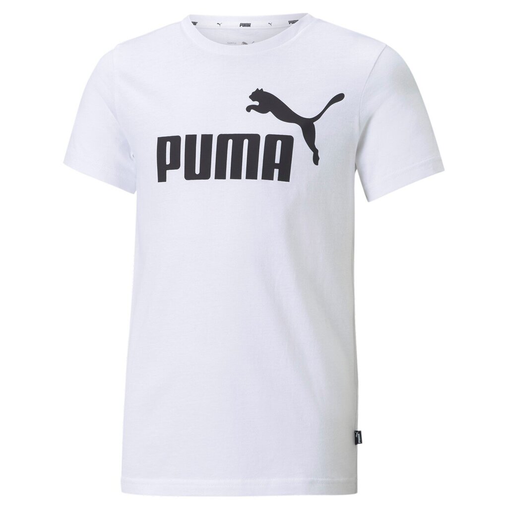 Puma bērnu t-krekls 586960*02, balts/melns 4063697395657 цена и информация | Zēnu krekli | 220.lv