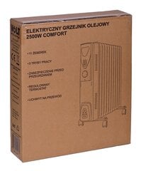 Elektryczny grzejnik olejowy 2500W Comfort 11 цена и информация | Радиаторы отопления | 220.lv