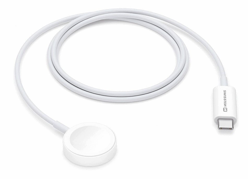 Swissten Wireless Charger USB-C White цена и информация | Viedpulksteņu un viedo aproču aksesuāri | 220.lv