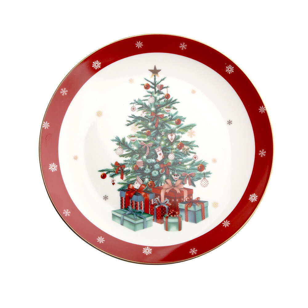 Ziemassvētku šķīvis 20 CM cena un informācija | Trauki, šķīvji, pusdienu servīzes | 220.lv