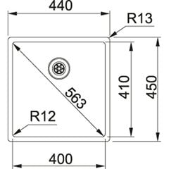 Кухонная мойка из нержавеющей стали Franke Box BXX 210/110-40 цена и информация | Раковины на кухню | 220.lv