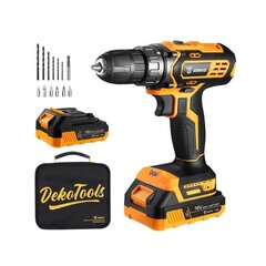 Deko Tools Аккумуляторная дрель Deko Tools DKCD16XL01-B5S2 16V цена и информация | Механические инструменты | 220.lv