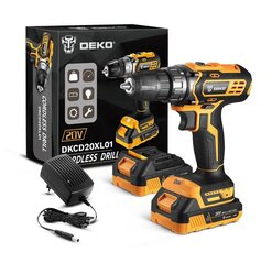 Deko Tools Аккумуляторная дрель Deko Tools DKCD20XL01-H10S2 20 В цена и информация | Механические инструменты | 220.lv