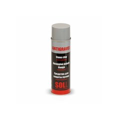 Pretakmeņu aizsarglīdzeklis pelēks Antigravel 500ml aerosols SOLL SUG500 cena un informācija | Auto ķīmija | 220.lv