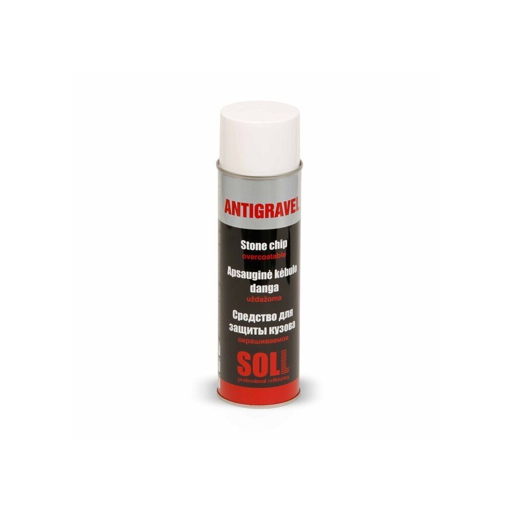 Pretakmeņu aizsarglīdzeklis balts Antigravel 500ml aerosols SOLL SUW500 cena un informācija | Auto ķīmija | 220.lv