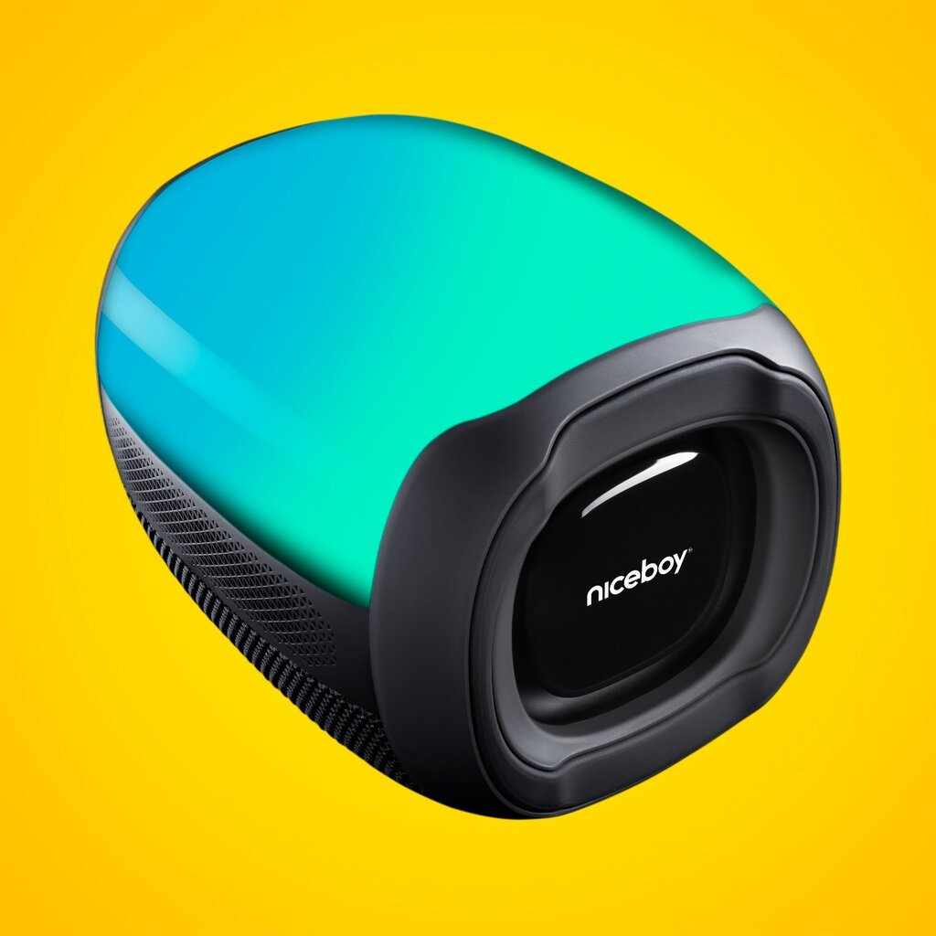 Niceboy RAZE Neon Bluetooth Bezvadu Portatīvs Skaļrunis / IPX6 / MP3 / Micro SD / USB cena un informācija | Skaļruņi | 220.lv