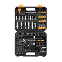 Deko Tools Набор ручных инструментов Deko Tools DKAT121, 121 предмет цена и информация | Механические инструменты | 220.lv