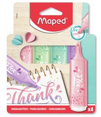 Текстовые маркеры Maped Pastel Flex 4 цвета в блистере цена и информация | Принадлежности для рисования, лепки | 220.lv