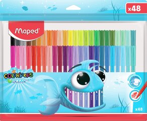 Фломастеры Maped Ocean Life 2.0мм 48 цветов, PP упаковка цена и информация | Принадлежности для рисования, лепки | 220.lv