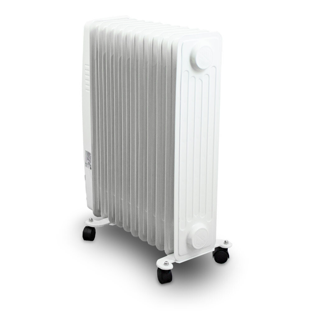 Elektriskais eļļas radiators 2500W Balts 9 malas XXL BITUXX cena un informācija | Sildītāji | 220.lv