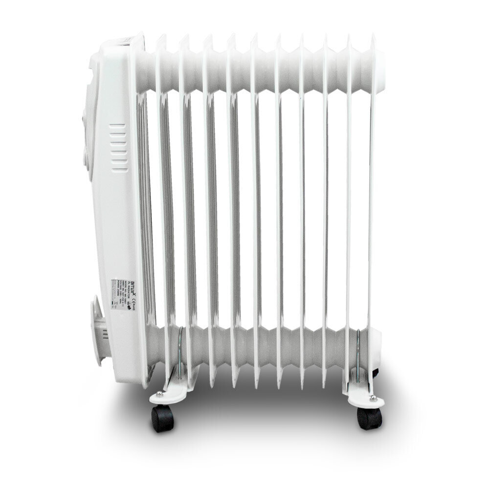 Elektriskais eļļas radiators 2500W Balts 9 malas XXL BITUXX cena un informācija | Sildītāji | 220.lv