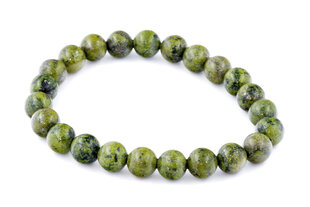 Epidote rokassprādze 8mm cena un informācija | Rokassprādzes | 220.lv