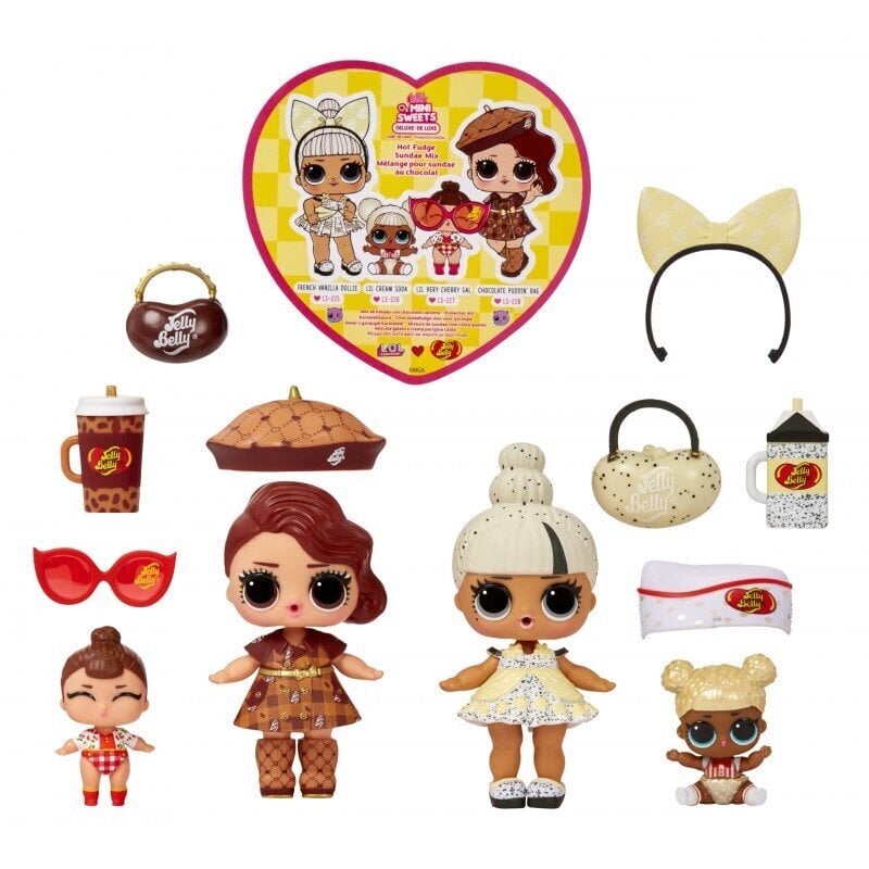 L.O.L. Surprise Loves Mini Sweets Deluxe S2 - Jelly Belly - Komplektā 4 lelles! cena un informācija | Rotaļlietas meitenēm | 220.lv