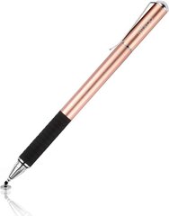 Mixoo Pen Precision Disc Inter zīmuļa pieskāriena stilis 2 in 1 kapacitīvs skārienekrāna pildspalva, saderīga viedtālruņiem un planšetdatoriem (Rosé Gold) cena un informācija | Citi aksesuāri planšetēm un e-grāmatām | 220.lv